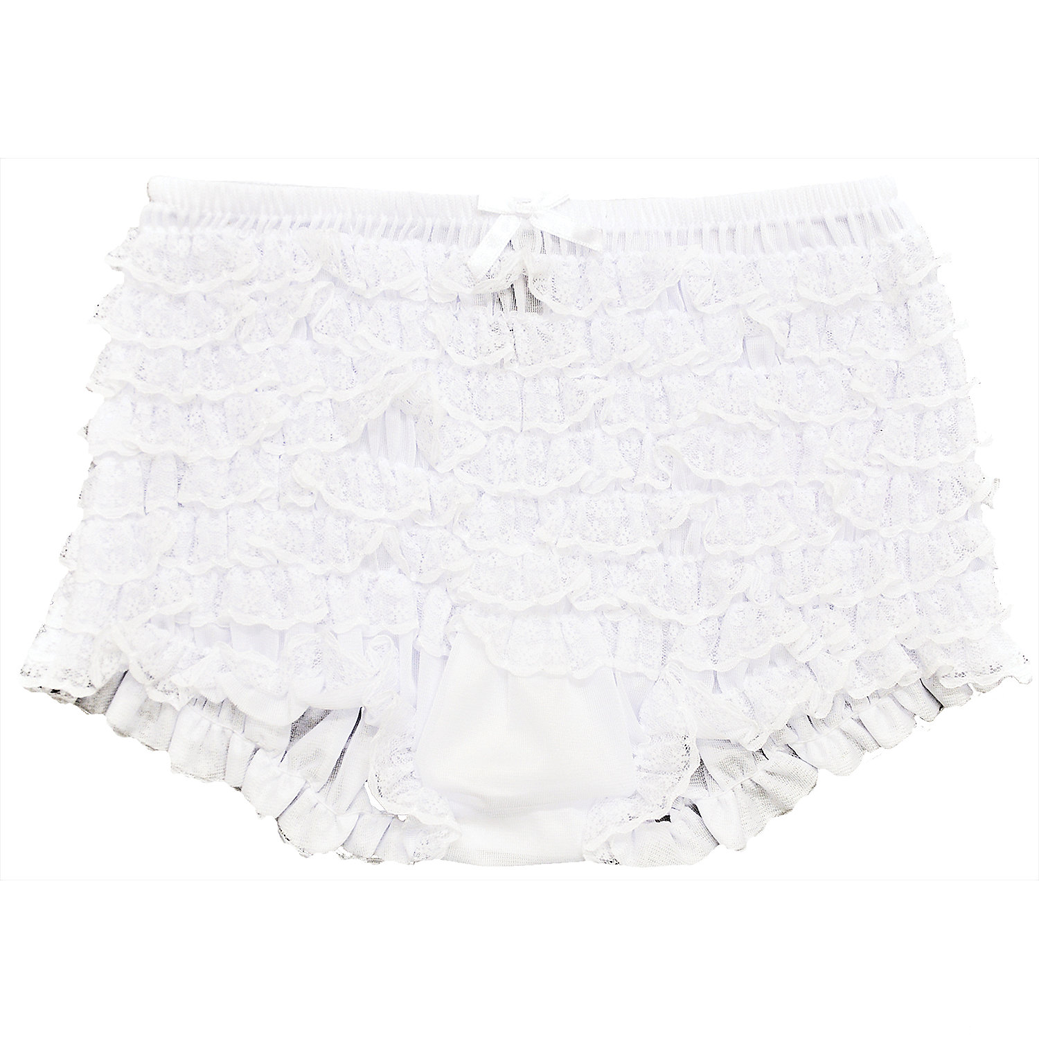 Boy Shorts Ruffled White