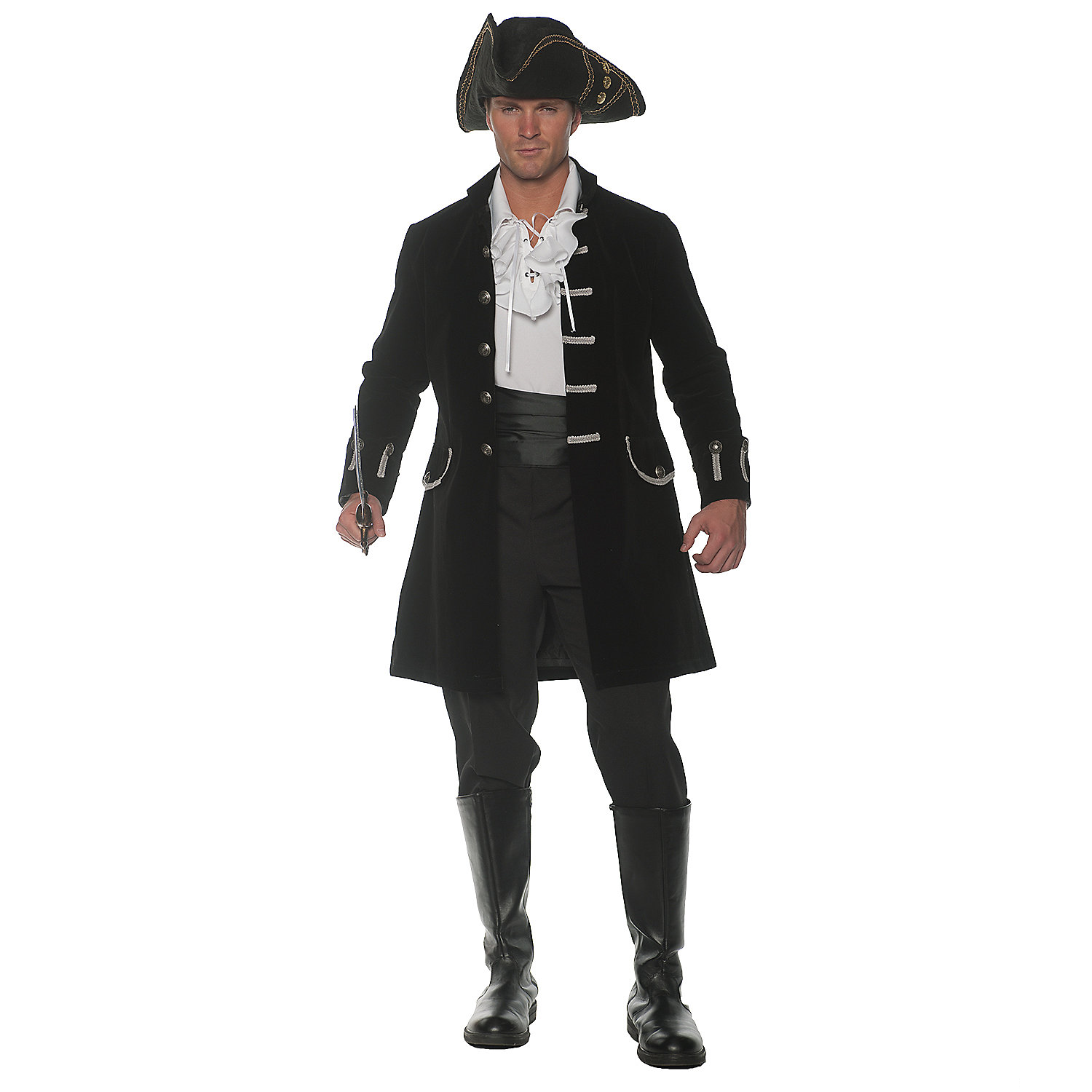FROCK COAT ADULT BLACK STD