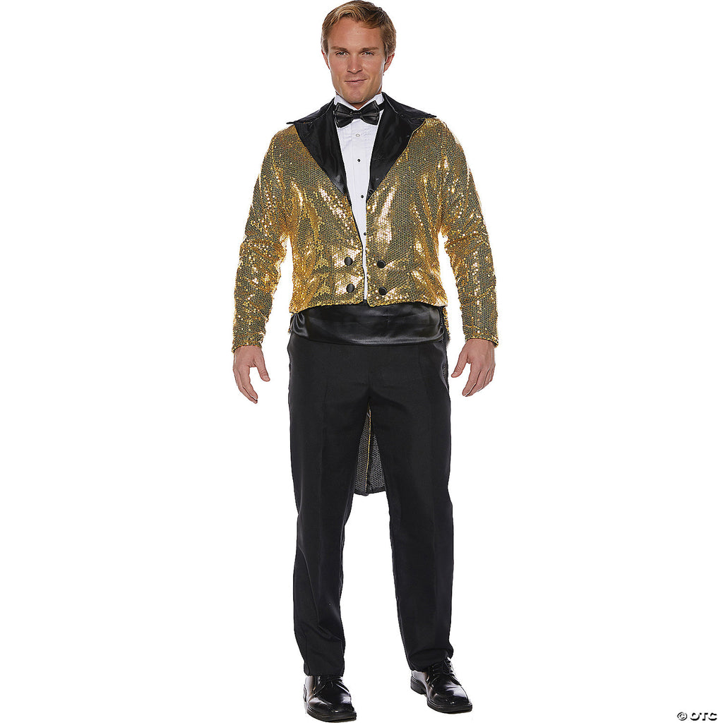 SEQUIN TAILCOAT ADULT GOLD