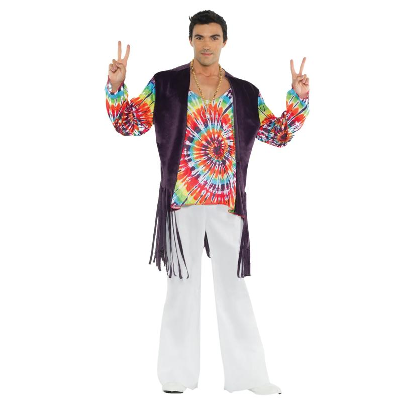 Tie Dye Adult Costume 60's