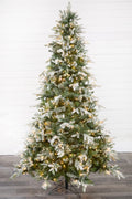 7.5' Snow Tip Aspen with 650 LED Lights