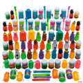 Mega Bulk 108 Pc. Plastic Bubble Bottle Assortment with Wands