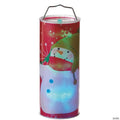 Midwest 12" Battery Operated Red LED Color Changing Snowman Christmas Lantern