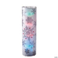 Midwest 24" Pre-Lit Black and White Snowflakes Color Changing LED Christmas Lantern