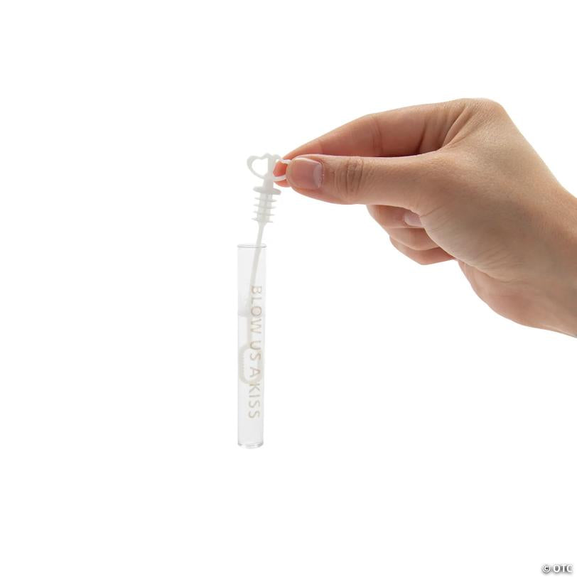Mini Blow Us a Kiss Bubble Tubes - 24 Pc.
