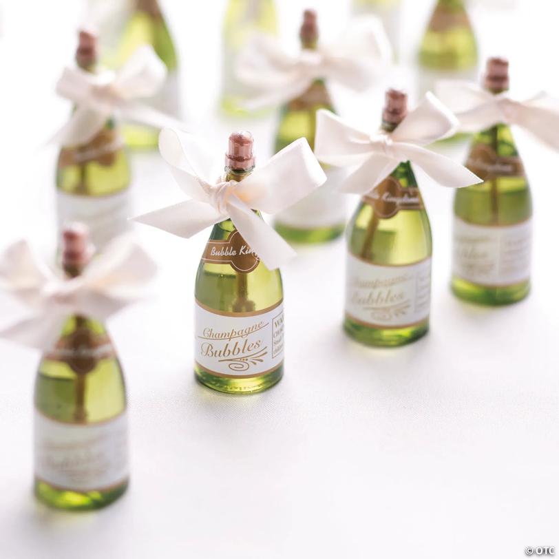 Mini Champagne Bubble Bottles - 12 Pc.