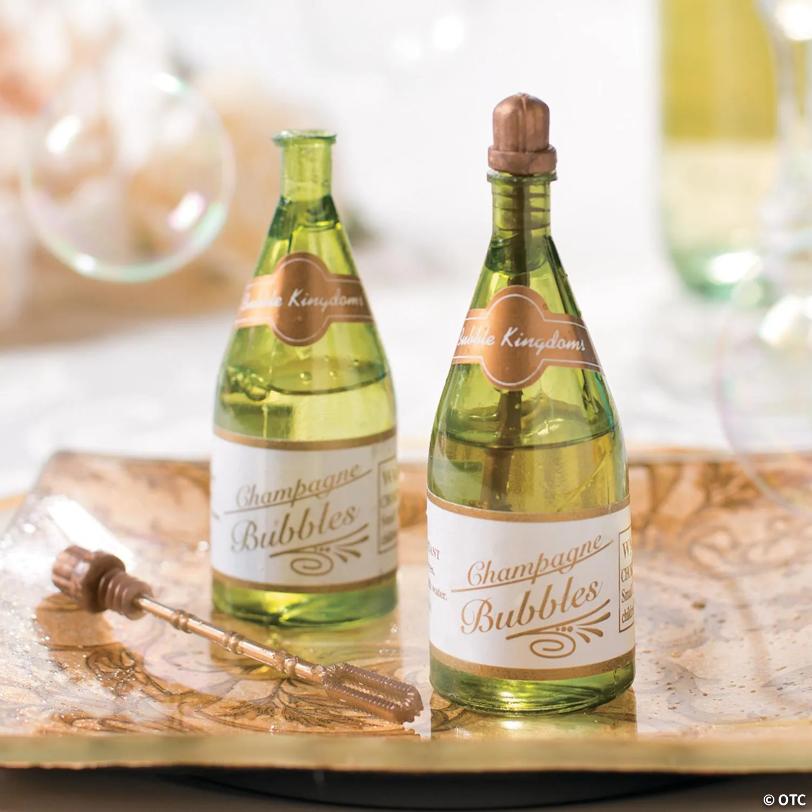 Mini Champagne Bubble Bottles - 12 Pc.