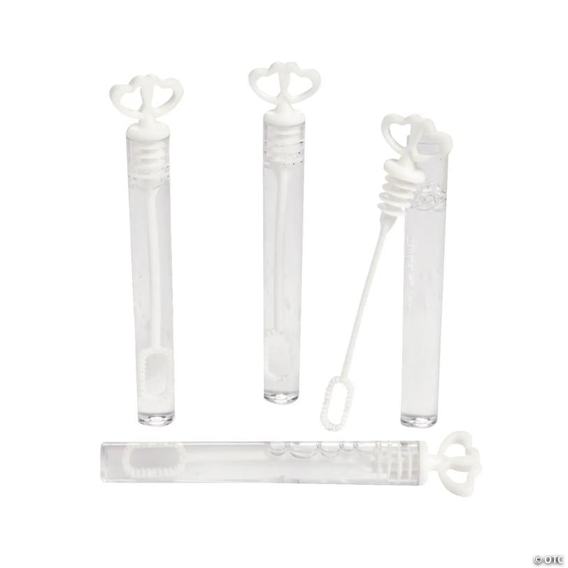 Mini Heart Bubble Tubes - 24 Pc.