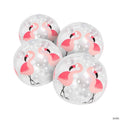 Mini Inflatable 5" Flamingo Beach Balls - 12 Pc.