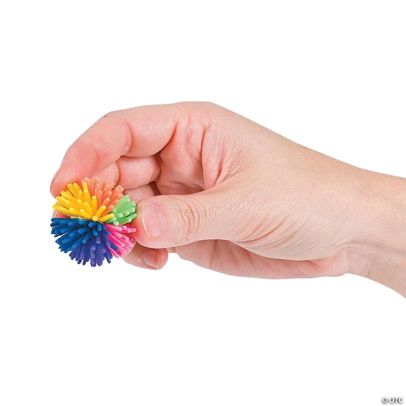 Mini Multicolor Porcupine Balls - 36 Pc.