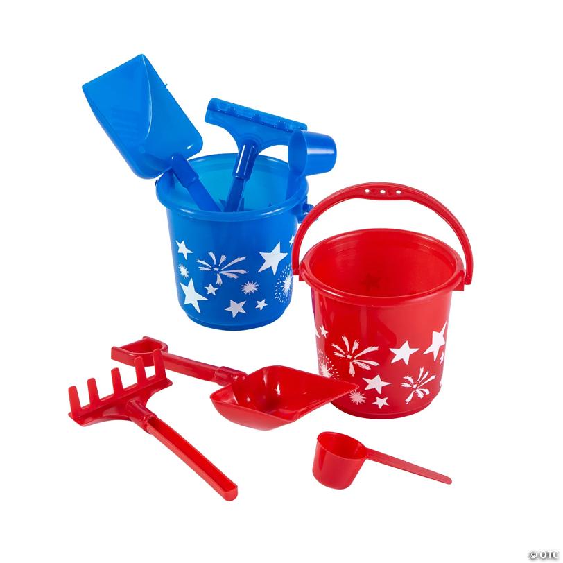 Mini Patriotic Summer Beach Playsets - 12 Pc.