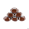 Mini Realistic Plastic Football Footbags - 12 pc