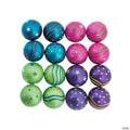 Mini Rubber Metallic Star Handball Assortment - 24 Pc.