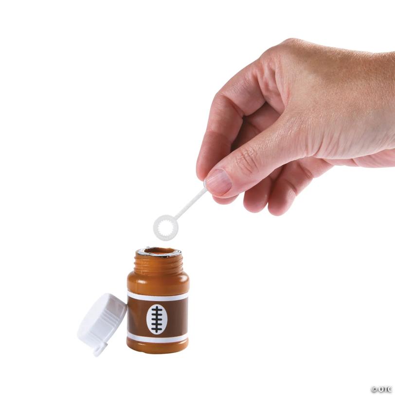 Mini Sports Bubble Bottles - 24 Pc.