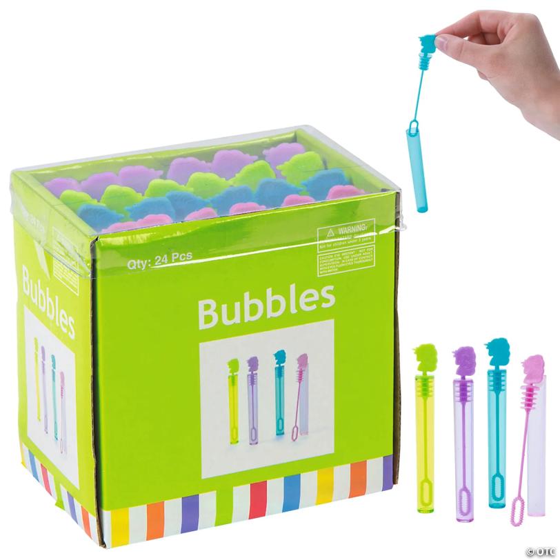 Mini Unicorn Bubble Tubes - 24 Pc.