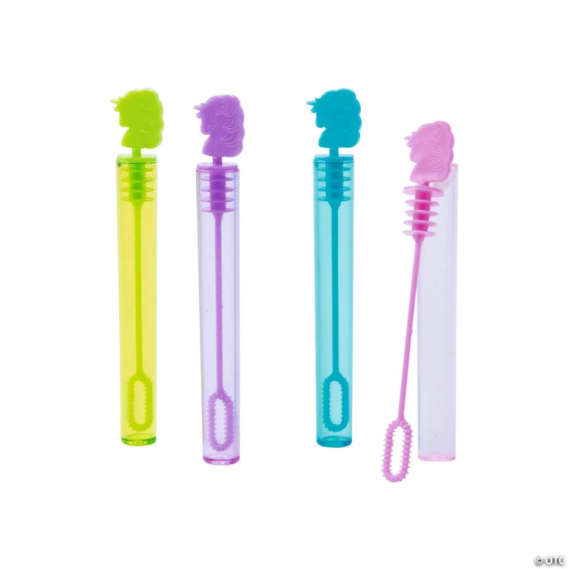 Mini Unicorn Bubble Tubes - 24 Pc.