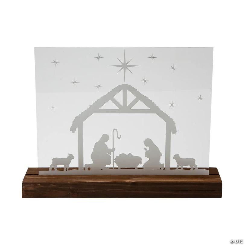 Nativity Acrylic Tabletop Sign