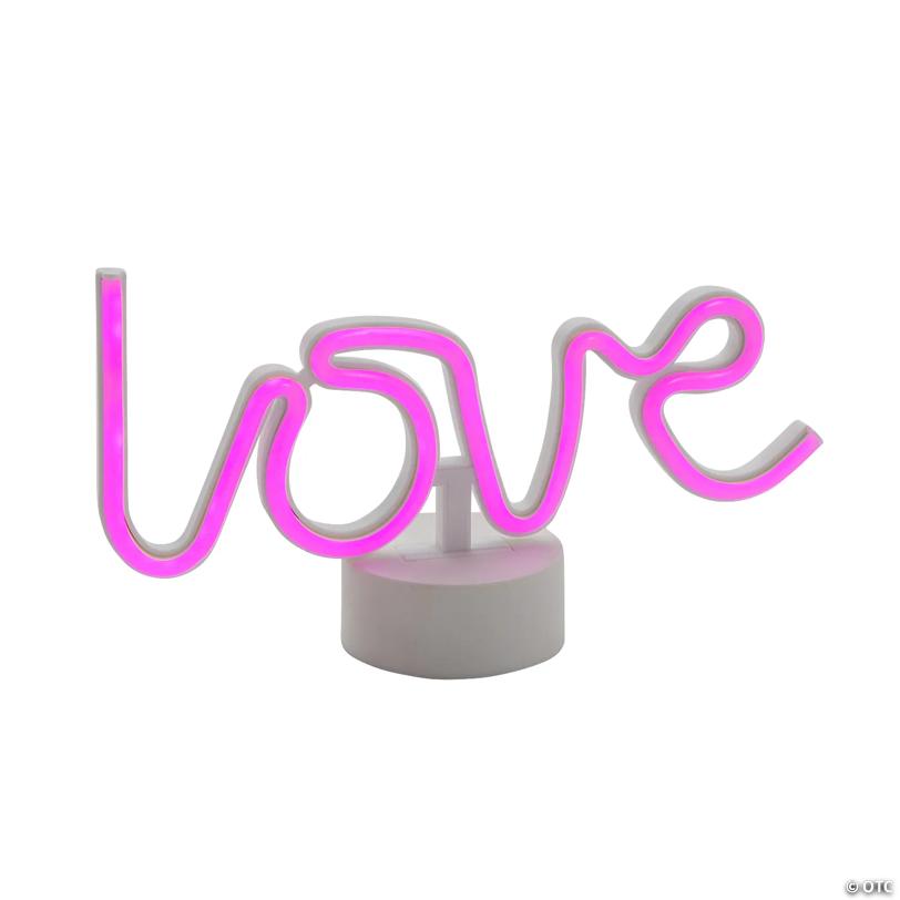 Neon Love Tabletop Sign