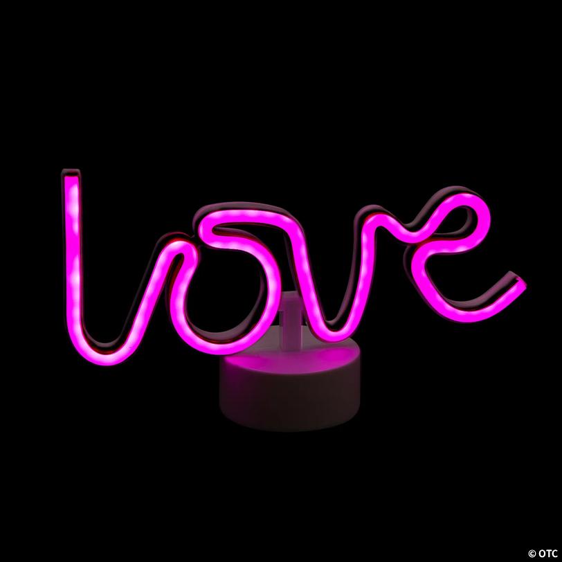 Neon Love Tabletop Sign