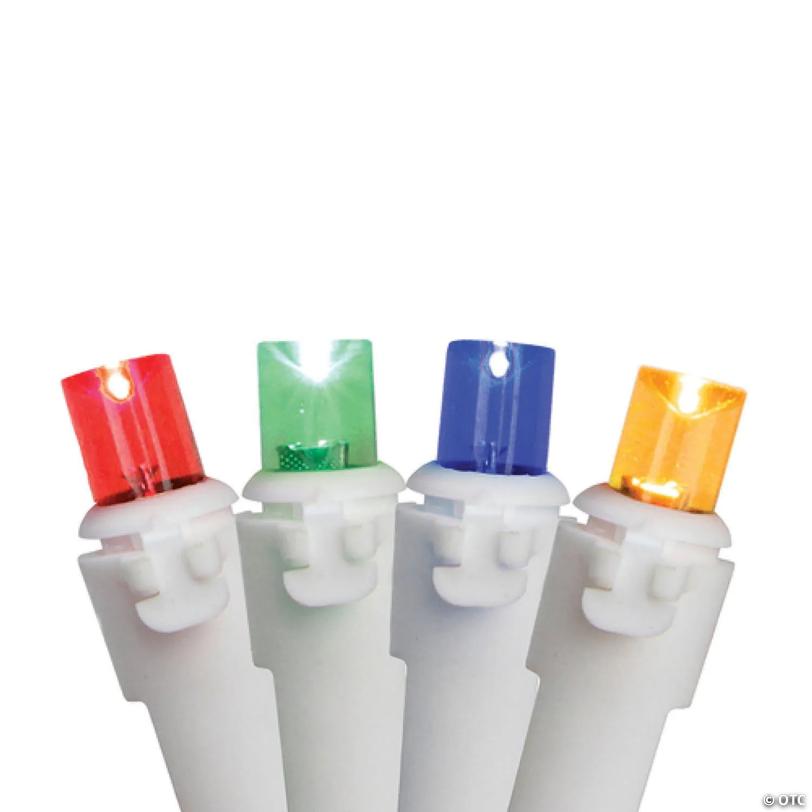 Northlight 100-Count Multi Color LED Wide Angle Christmas Icicle Lights - 5.5ft White Wire