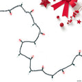 Northlight 100-Count Red and White LED Mini Christmas Lights Set  33 ft Green Wire