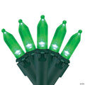 Northlight 100 Green LED Mini Christmas Lights  33 ft Green Wire
