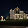Northlight 100 Warm White LED Faceted C9 Christmas Lights - 66 ft Green Wire