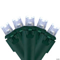 Northlight 100 White LED Wide Angle Christmas Lights - 33 ft Green Wire