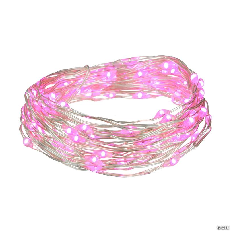 Northlight 100ct Pink LED Micro Fairy Lights - 20ft  Copper Wire