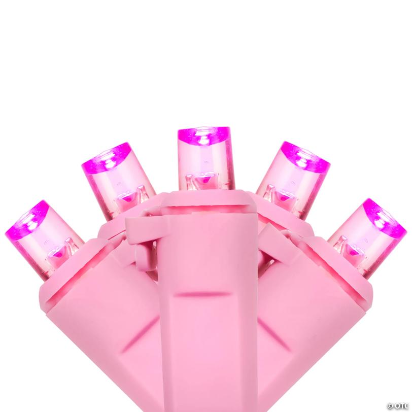Northlight 100ct Pink LED Wide Angle Valentine's Day Lights  33ft Pink Wire