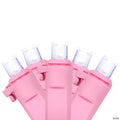 Northlight 100ct Pure White LED Wide Angle Valentine's Day Lights  33ft Pink Wire