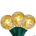 Northlight 10-Count Clear Mercury Glass G50 Globe Christmas Light Set  9ft Green Wire