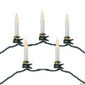 Northlight 10ct Flickering LED Clip On Candle Christmas Lights  7' Green Wire