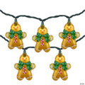 Northlight 10ct Gingerbread Man Christmas Lights  Clear Lights  Green Wire