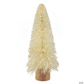 Northlight 11.5" Glittered Cream Sisal Christmas Tree Decoration