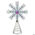 Northlight 11" LED Lighted Coloring Changing Twinkling Snowflake Christmas Tree Topper