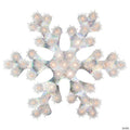 Northlight 12" Lighted Holographic Snowflake Christmas Window Decoration
