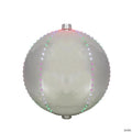 Northlight 12" Multi-Color LED Lighted Christmas Silver Sphere Ball Decoration