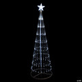 Northlight 12' White LED Artificial Christmas Tree Show Cone Outdoor Decoration