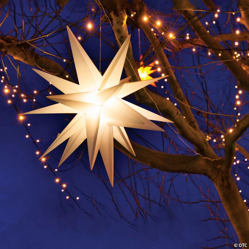 Northlight 12" White LED Lighted Moravian Star Christmas Decoration
