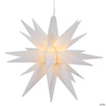 Northlight 12" White LED Lighted Moravian Star Christmas Decoration