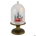 Northlight 13.5" LED Lighted Snowing Musical Retro Truck Under Cloche Christmas Decoration