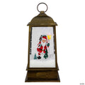 Northlight 13.5" LED Lighted Snowing Musical Santa Christmas Lantern