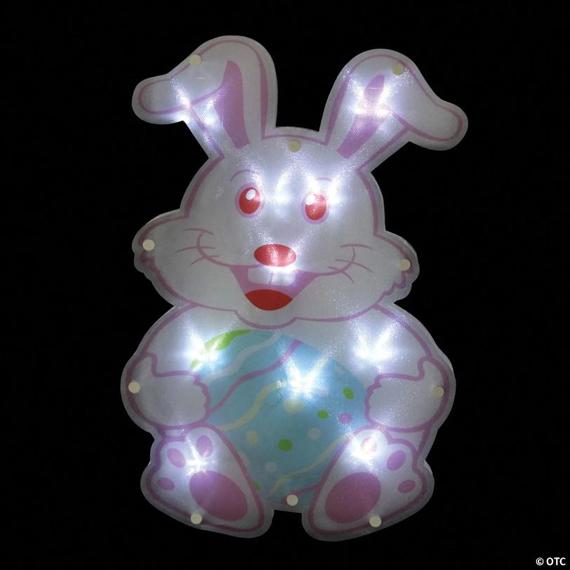 Northlight 14" Battery Operated LED Lighted Easter Bunny Window Silhouette