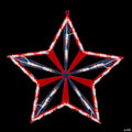 Northlight 14" Lighted Red White and Blue 4th of July Star Window Silhouette Decoration