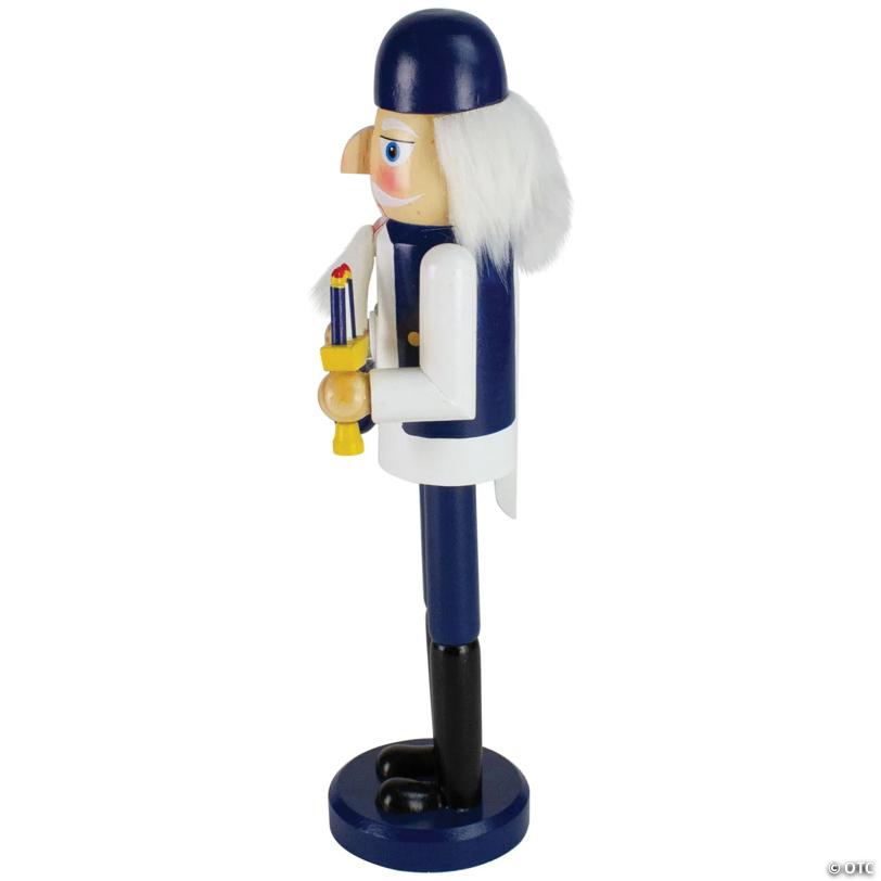 Northlight 14" Wooden Hanukkah Nutcracker with Menorah and Dreidel