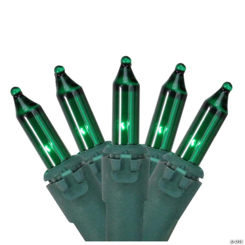 Northlight 150-Count Green Mini Incandescent Net Style Christmas Lights - 6ft Green Wire