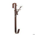 Northlight 15.25" Brown Rustic Deer Over the Door Christmas Wreath Hanger