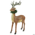 Northlight 15.5" Glittered Brown Standing Christmas Decoration