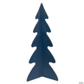 Northlight 15" Blue Triangular Christmas Tree with a Curved Design Tabletop Decor